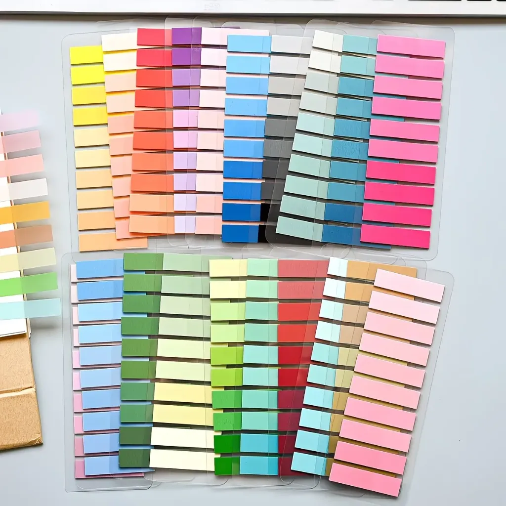 Post-its marcapáginas unicolor