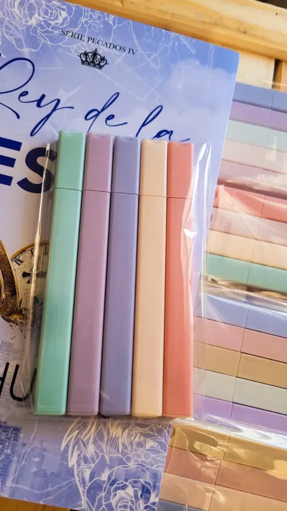 Paquete de 5 Marcadores (Color Pastel Variados)