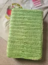 Cover de Libros en Crochet - Funda de libros verde olivo (6.1 x 1.6 x 9.3 pulgadas, max 580 páginas)