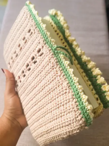 Cover de Libros en Crochet - estuche de libros (5.8 x 8.8. pulgadas, max 500 páginas)