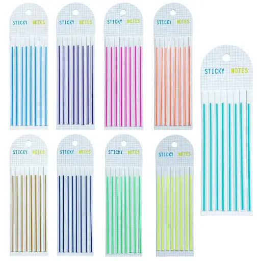 Resaltador Marcapáginas -Tiras largas unicolor